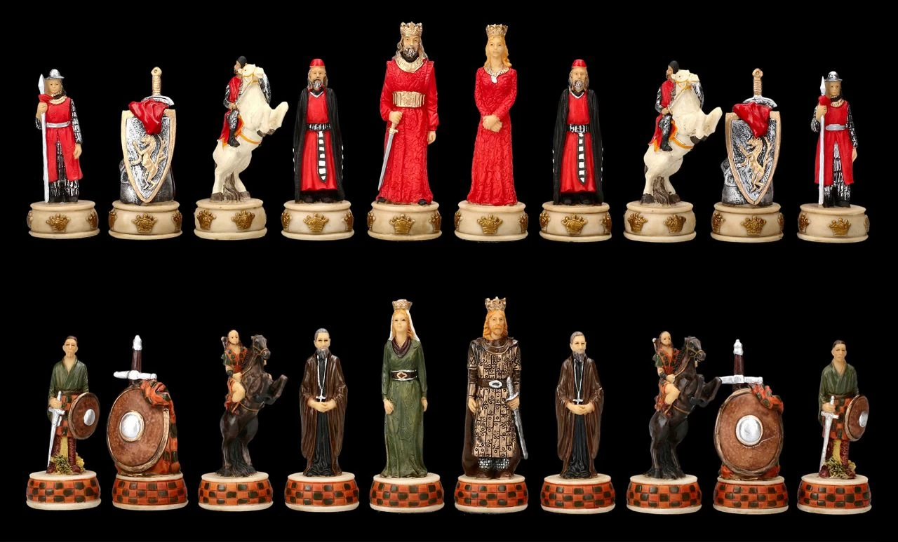 Schachfiguren Set - Engländer Vs. Schotten 5 Schachfiguren Set - Engländer Vs. Schotten – Bild 5