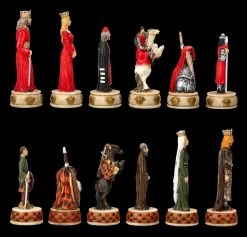 Schachfiguren Set - Engländer Vs. Schotten 8 Schachfiguren Set - Engländer Vs. Schotten -Modell Und Figurengeschäft 2D FS22987 Schachfiguren Set Englander vs Schotten rechts 1280x1280