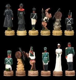 Schachfiguren Set - Napoleon In Rußland -Modell Und Figurengeschäft 2D FS22990 Schachfiguren Set Napoleon in Russland hinten 1280x1280