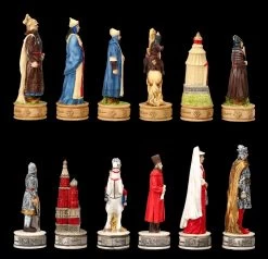 Schachfiguren Set - Russen Vs. Mongolen -Modell Und Figurengeschäft 2D FS22997 Schachfiguren Set Russen vs Mongolen rechts 1280x1280