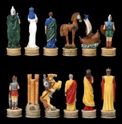 Schachfiguren Set - Kampf Um Troja -Modell Und Figurengeschäft 2D FS22998 Schachfiguren Set Kampf um Troja hinten 1280x1280