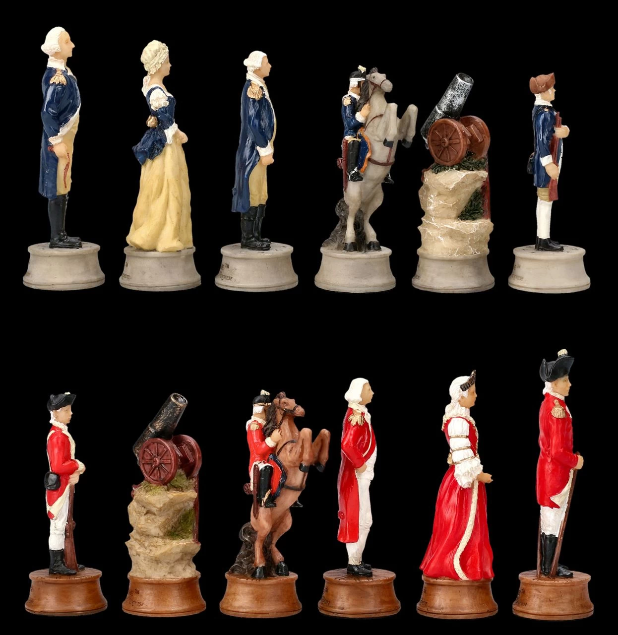 Schachfiguren Set - Amerikanischer Unabhängigkeitskrieg 4 Schachfiguren Set - Amerikanischer Unabhängigkeitskrieg – Bild 4