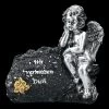 Grabengel Figur Silberfarben - Wir Vermissen Dich