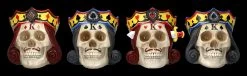 Totenköpfe 4er Set - Poker Könige