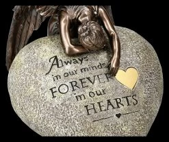 Tier Urne - Bronzierter Engel Mit Herz -Modell Und Figurengeschäft 2D FS23142 Tier Urne Bronzierter Engel mit Herz 7 1280x1280