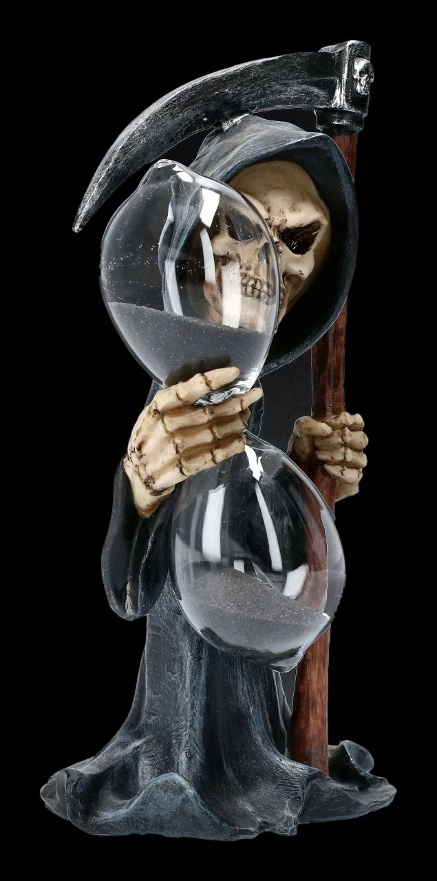 Sensenmann Figur Mit Sanduhr 2 Sensenmann Figur Mit Sanduhr – Bild 2