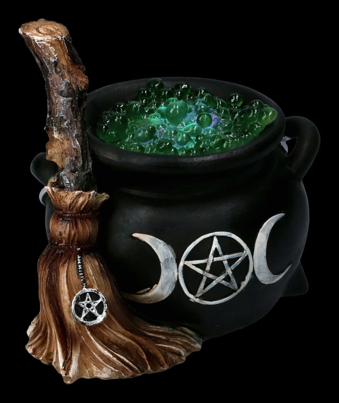 Hexenkessel Dekofigur Mit Beleuchtung 7 Hexenkessel Dekofigur Mit Beleuchtung – Bild 7