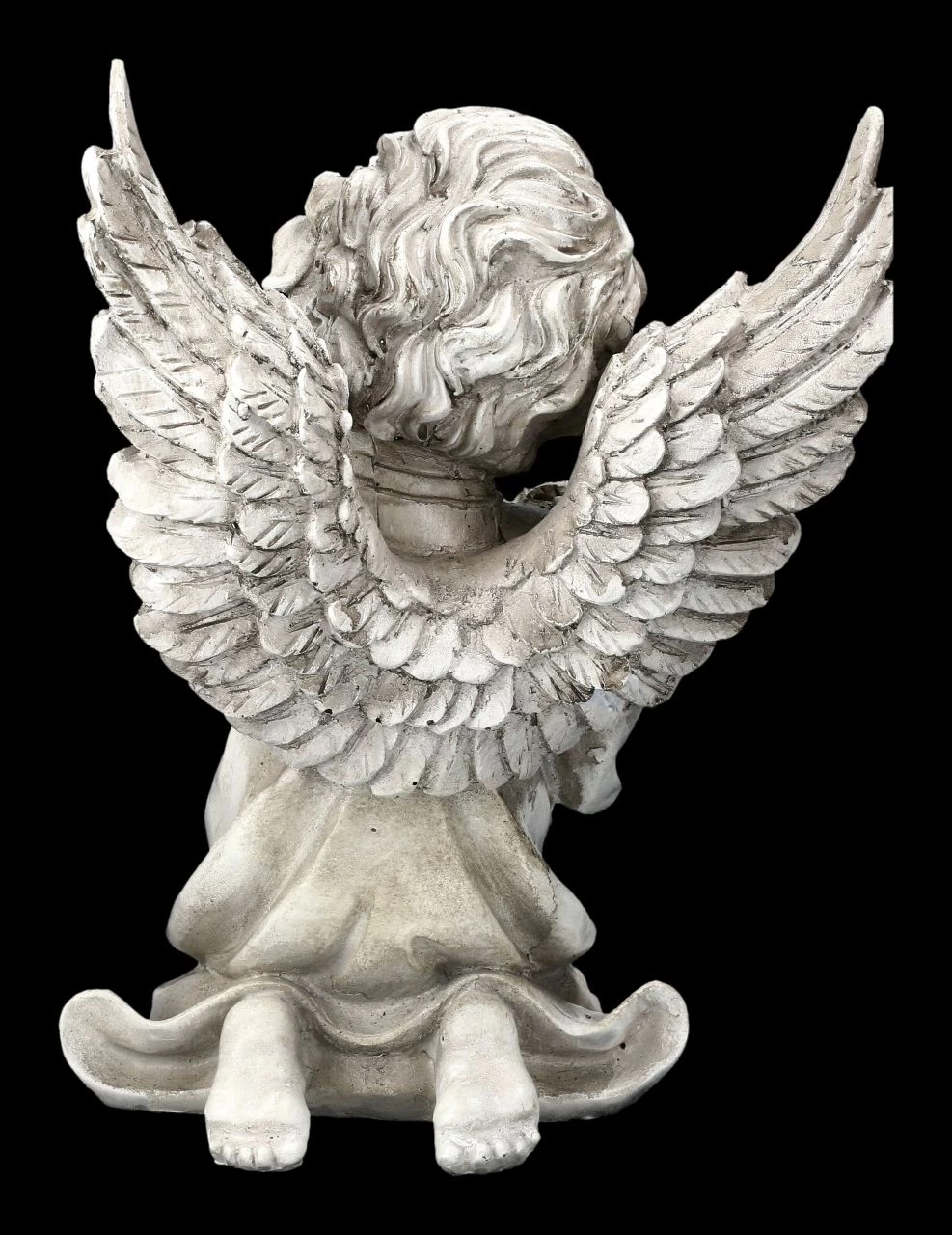 Grabengel Figur Mit Vogel Und Blume 5 Grabengel Figur Mit Vogel Und Blume – Bild 5