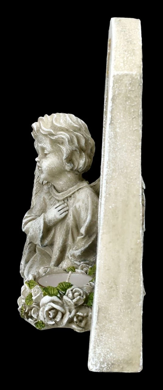 Grabengel Figur Mit Bilderrahmen Und Teelicht 5 Grabengel Figur Mit Bilderrahmen Und Teelicht – Bild 5