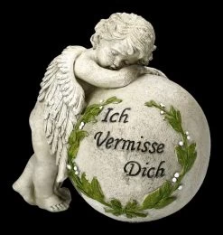 Grabengel Figur Mit Kugel - Ich Vermisse Dich -Modell Und Figurengeschäft 2D FS23233 Grabengel Figur mit Kugel Ich Vermisse Dich 7 1280x1280