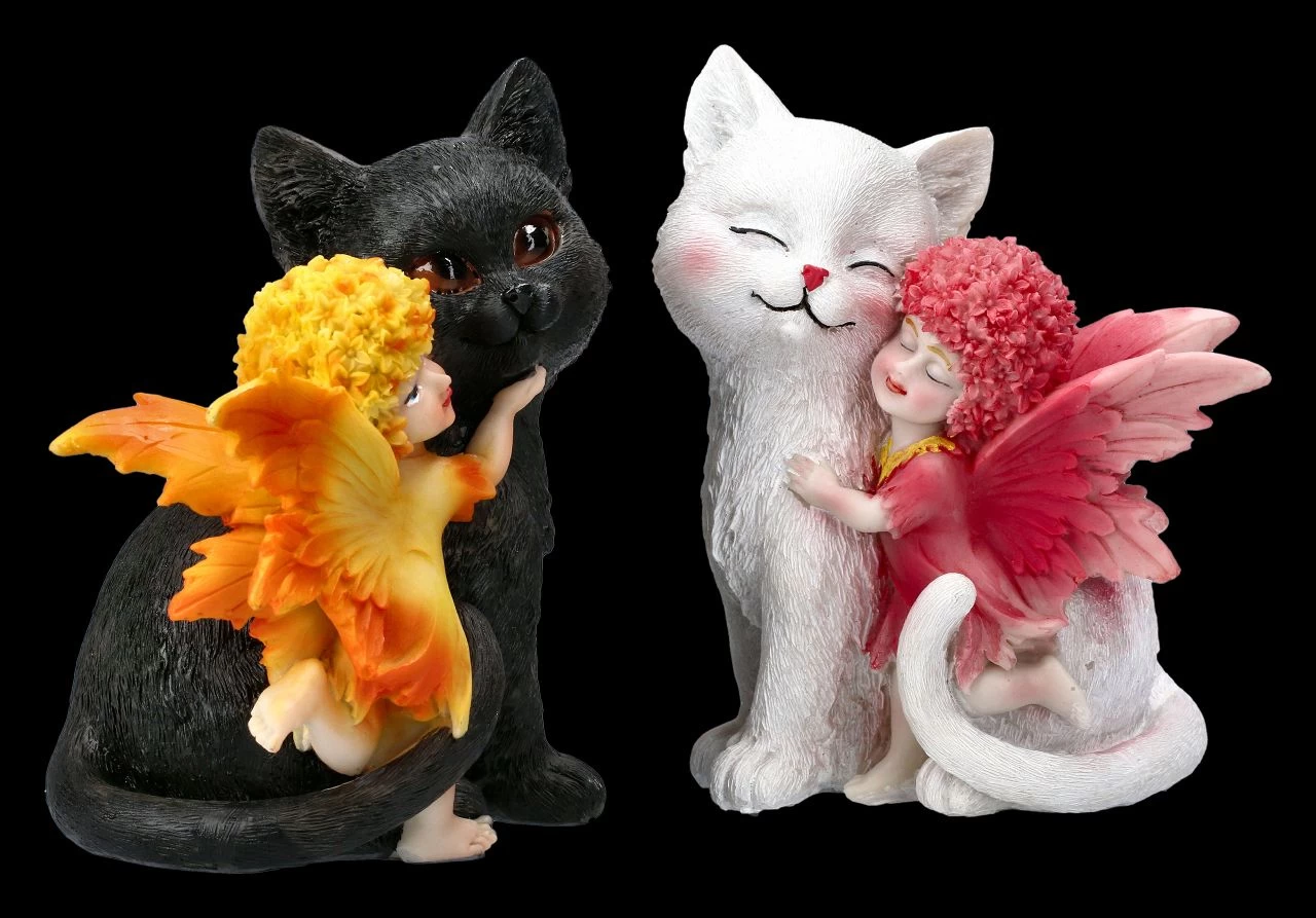 Blumen Feen Figuren Mit Katzen 2 Blumen Feen Figuren Mit Katzen – Bild 2