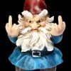 Gartenzwerg Figur Zeigt Mittelfinger