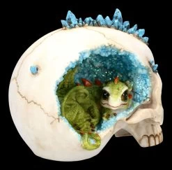 Totenkopf Mit Drache - Crystal Cave Blue 13 Totenkopf Mit Drache - Crystal Cave Blue -Modell Und Figurengeschäft 2D FS23381 Totenkopf mit Drache Crystal Cave Blue 10 1280x1280