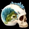 Totenkopf Mit Drache - Crystal Cave Blue