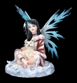 Elfenfigur - Polara Mit Babywolf -Modell Und Figurengeschäft 2D FS23519 Elfenfigur Polara mit Babywolf 6 1280x1280