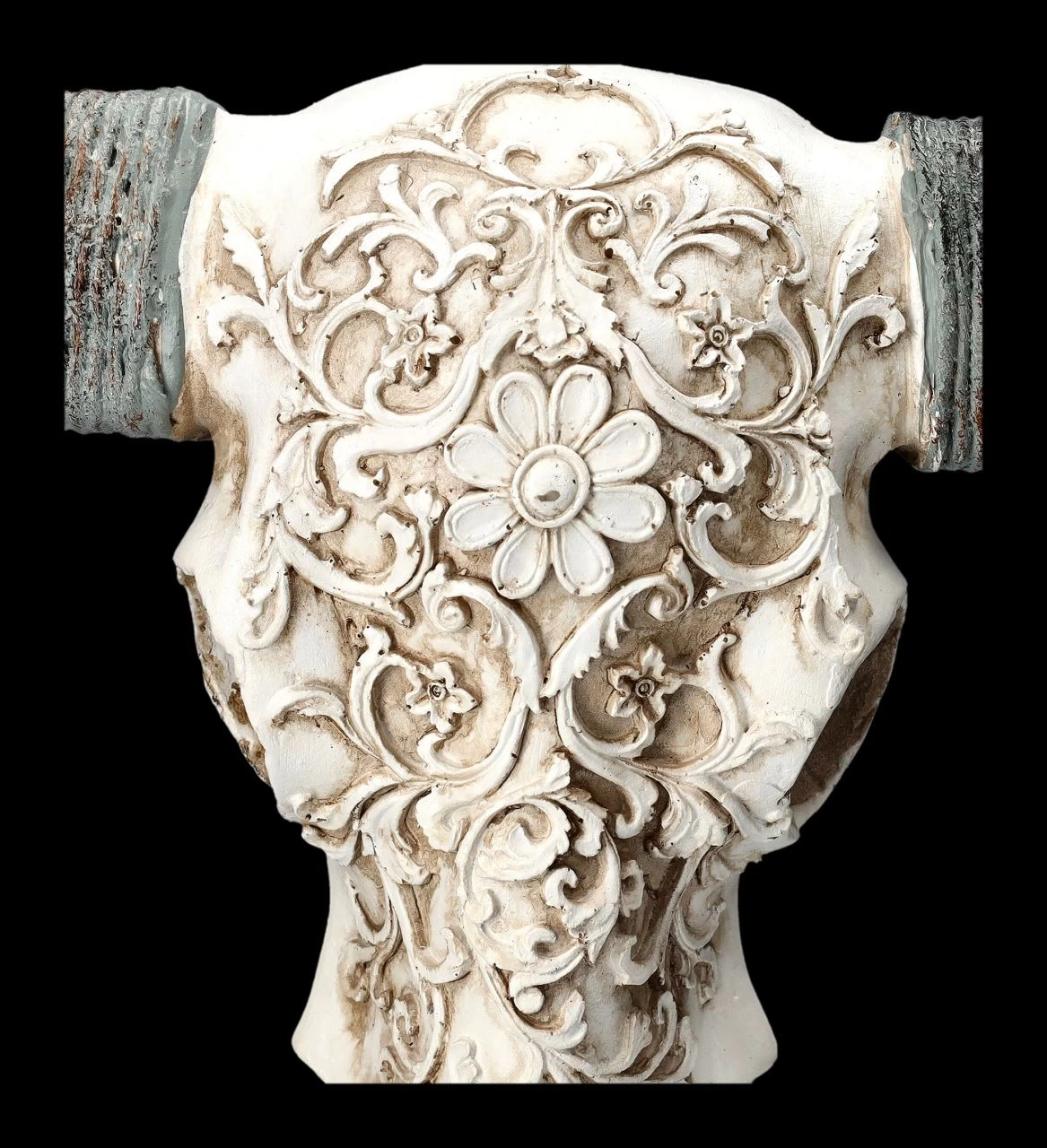 Bullen Totenkopf - Verziert Mit Ständer 7 Bullen Totenkopf - Verziert Mit Ständer – Bild 7