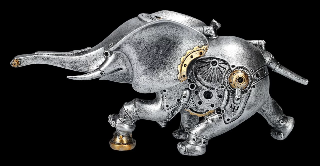 Elefanten Figur Steampunk - Mechanical Mammal 1 Elefanten Figur Steampunk - Mechanical Mammal