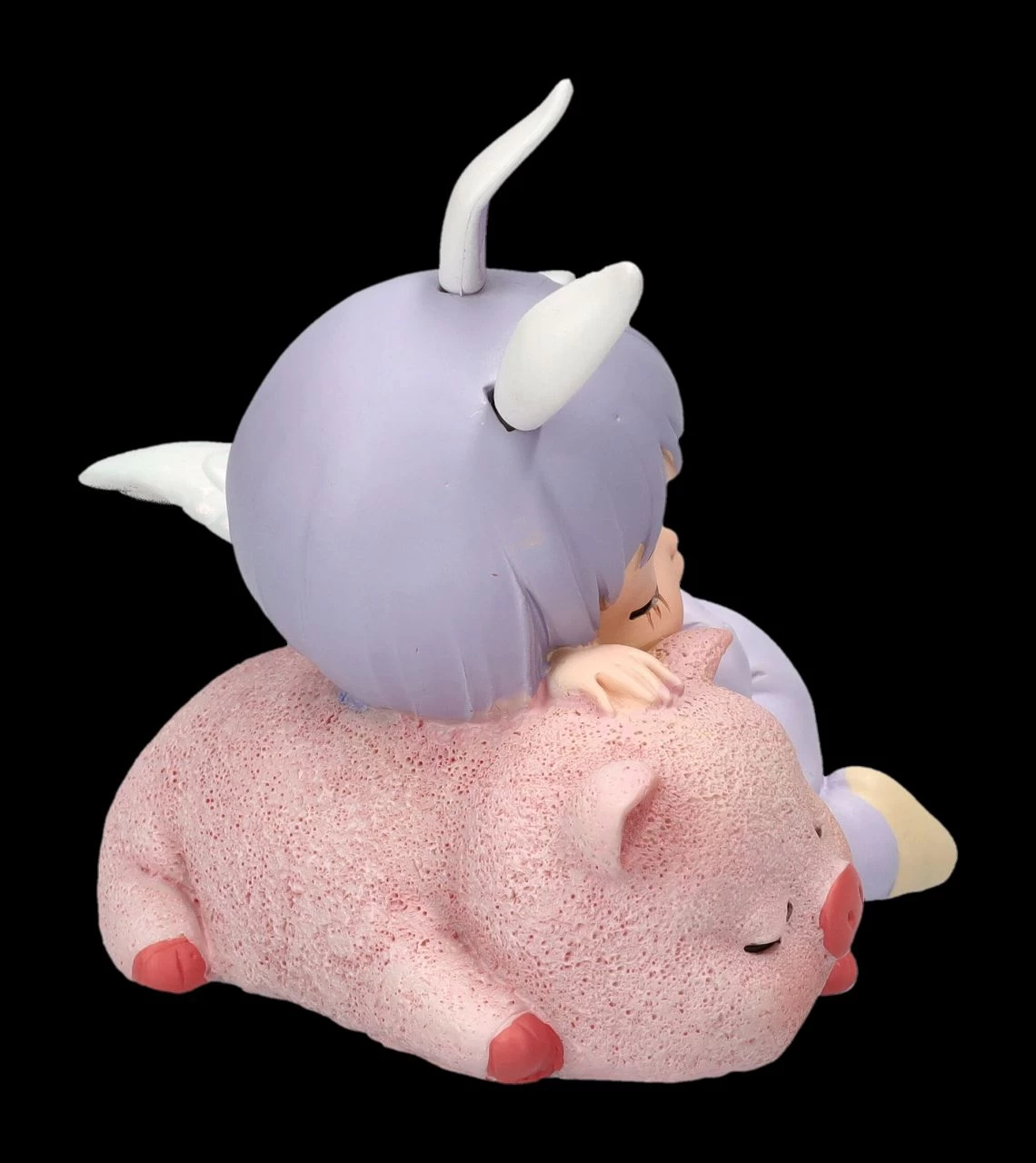 Dekofigur - Schlafendes Engelchen Mit Schweinchen 5 Dekofigur - Schlafendes Engelchen Mit Schweinchen – Bild 5