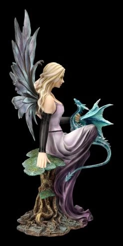 Elfenfigur Lila Auf Weltenbaum Mit Drache -Modell Und Figurengeschäft 2D FS23637 Elfenfigur Fr hlingsfee Elvie mit Drache 4 1280x1280