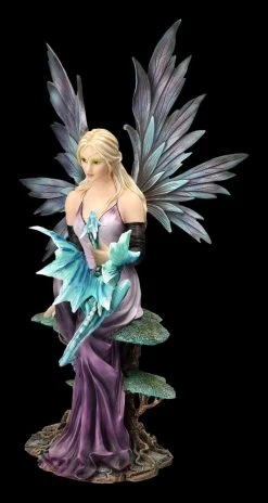 Elfenfigur Lila Auf Weltenbaum Mit Drache -Modell Und Figurengeschäft 2D FS23637 Elfenfigur Fr hlingsfee Elvie mit Drache 6 1280x1280