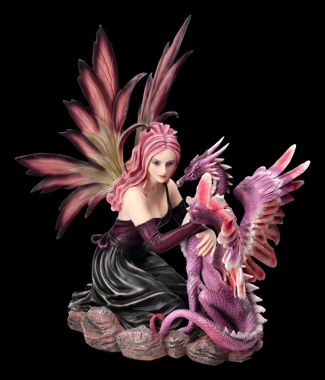 Elfenfigur - Sommerfee Raya Mit Drache Lila 2 Elfenfigur - Sommerfee Raya Mit Drache Lila – Bild 2