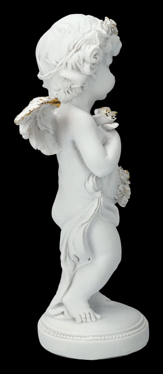 Engel Figur - Putte Mit Rosenkorb 5 Engel Figur - Putte Mit Rosenkorb – Bild 5