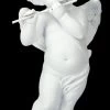 Engel Figur - Putte Spielt Flöte