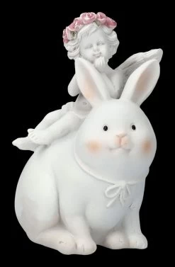 Engel Figur - Putte Auf Hase