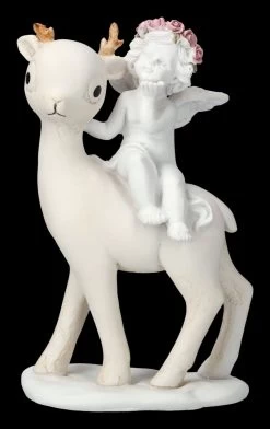Engel Figur - Putte Auf Reh