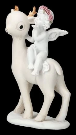 Engel Figur - Putte Auf Reh -Modell Und Figurengeschäft 2D FS23687 Engel Figur Putte mit REh 6 1280x1280
