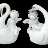 Engel Figuren - Putten Auf Schwänen 2er Set