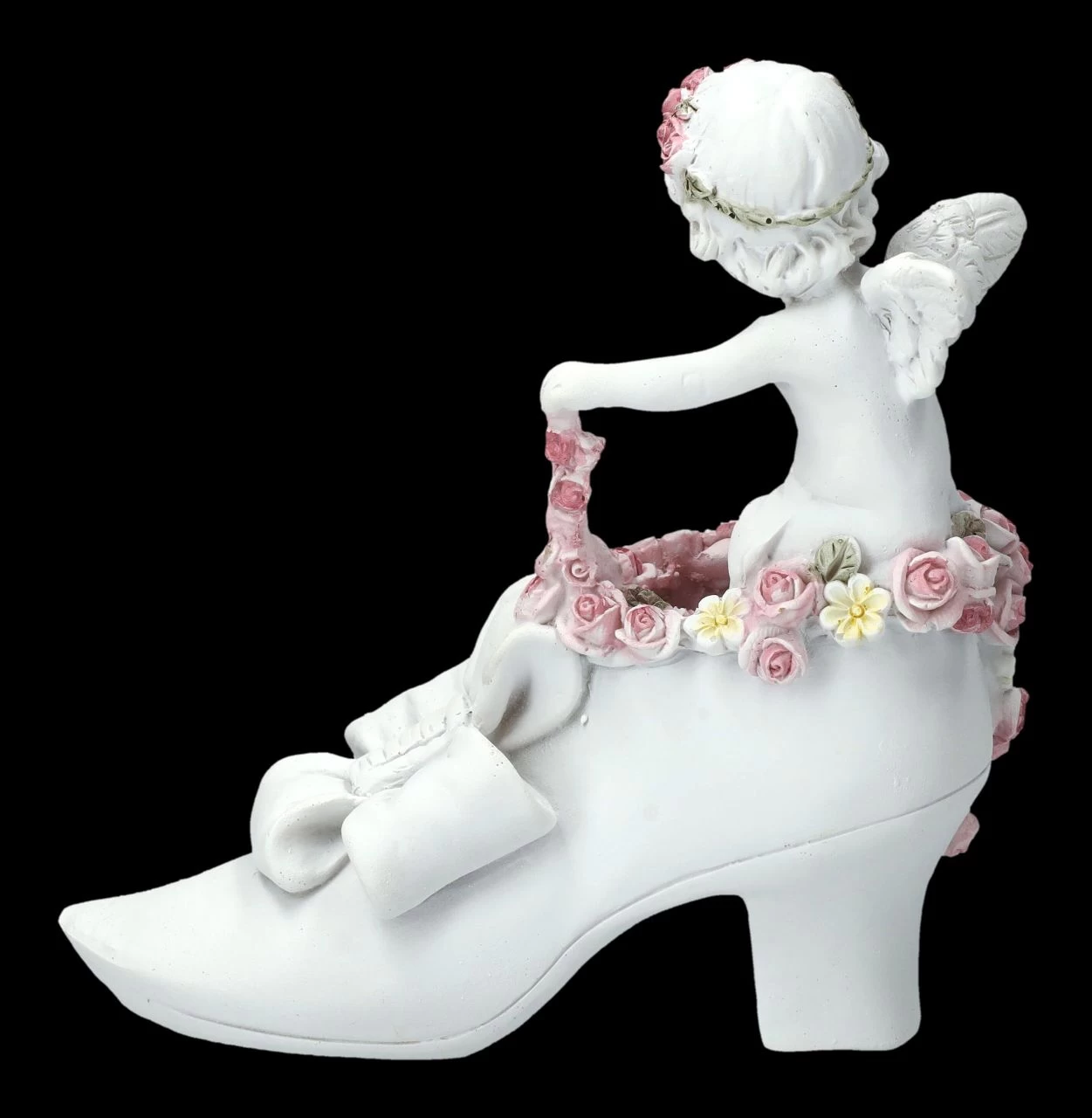 Engel Figur - Putte Mit Rosen Auf Schuh 4 Engel Figur - Putte Mit Rosen Auf Schuh – Bild 4