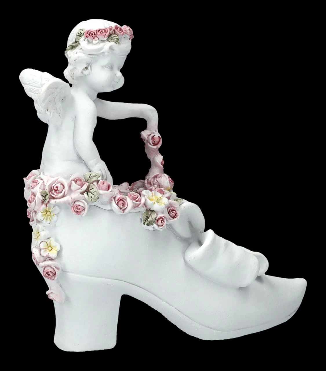 Engel Figur - Putte Mit Rosen Auf Schuh 6 Engel Figur - Putte Mit Rosen Auf Schuh – Bild 6