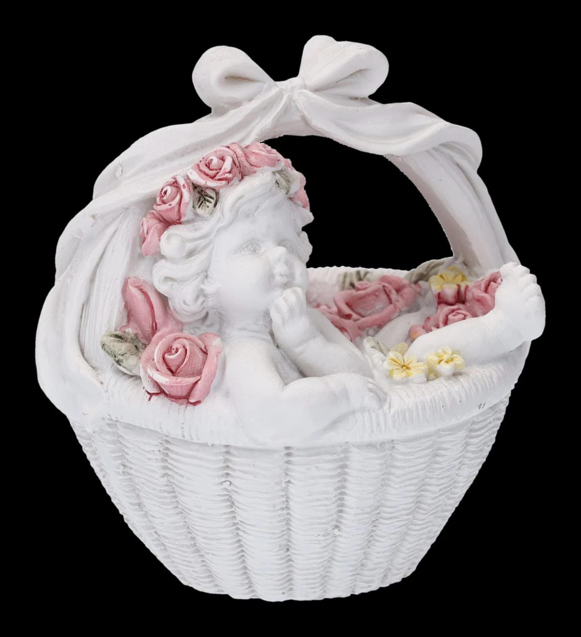 Engel Figuren 2er Set - Putten In Blumenkorb 7 Engel Figuren 2er Set - Putten In Blumenkorb – Bild 7