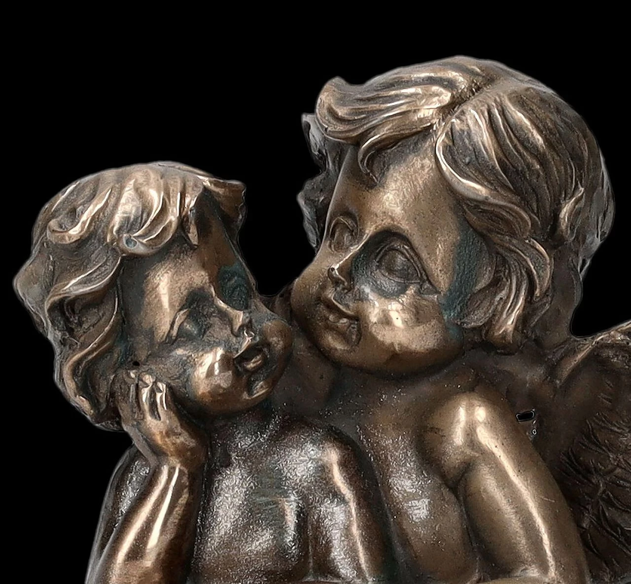 Engel Figur - Putten Auf Buch Bronziert 7 Engel Figur - Putten Auf Buch Bronziert – Bild 7