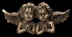 Wanddeko - Putten Betend Bronziert