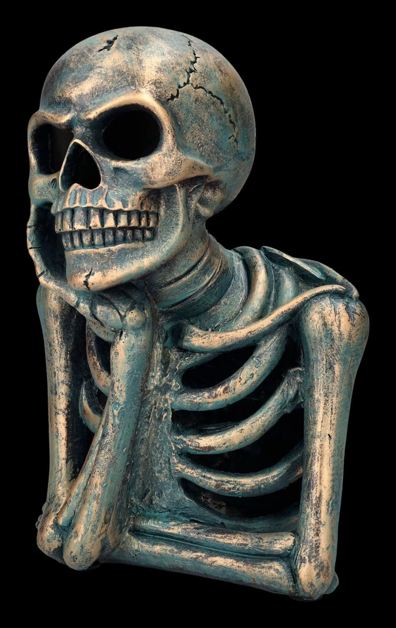 Skelett Büste - Der Denker 3 Skelett Büste - Der Denker – Bild 3