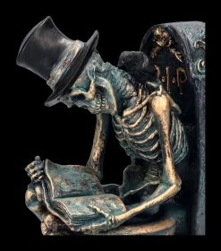 Skelett Figur Auf Toilette - Bronzefarben -Modell Und Figurengeschäft 2D FS23978 Skelett Figur auf Toilette bronzefarben 10 1280x1280