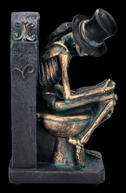 Skelett Figur Auf Toilette - Bronzefarben -Modell Und Figurengeschäft 2D FS23978 Skelett Figur auf Toilette bronzefarben 5 1280x1280