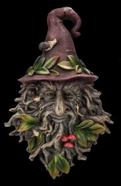 Wandrelief - Greenman Mit Zaubererhut