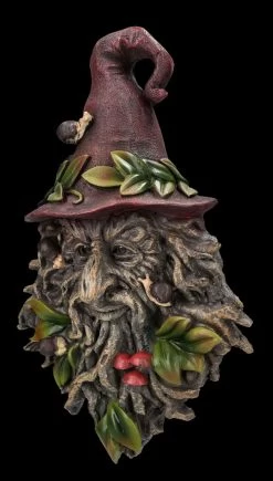 Wandrelief - Greenman Mit Zaubererhut 8 Wandrelief - Greenman Mit Zaubererhut -Modell Und Figurengeschäft 2D FS23980 Wandrelief Greenman mit Zauberhut 8 1280x1280