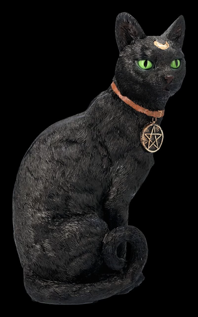 Mystische Katzen Figur Mit Magischen Symbolen 2 Mystische Katzen Figur Mit Magischen Symbolen – Bild 2