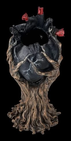 Greenman Figur Umschlingt Schwarzes Herz -Modell Und Figurengeschäft 2D FS24014 Greenman Figur umschlinkt schwarzes Herz 12 1280x1280