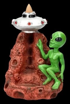 Backflow Räucherhalter - Alien Mit Ufo 13 Backflow Räucherhalter - Alien Mit Ufo -Modell Und Figurengeschäft 2D FS24023 Backflow Raucherhalter Alien mit Ufo 2 1280x1280