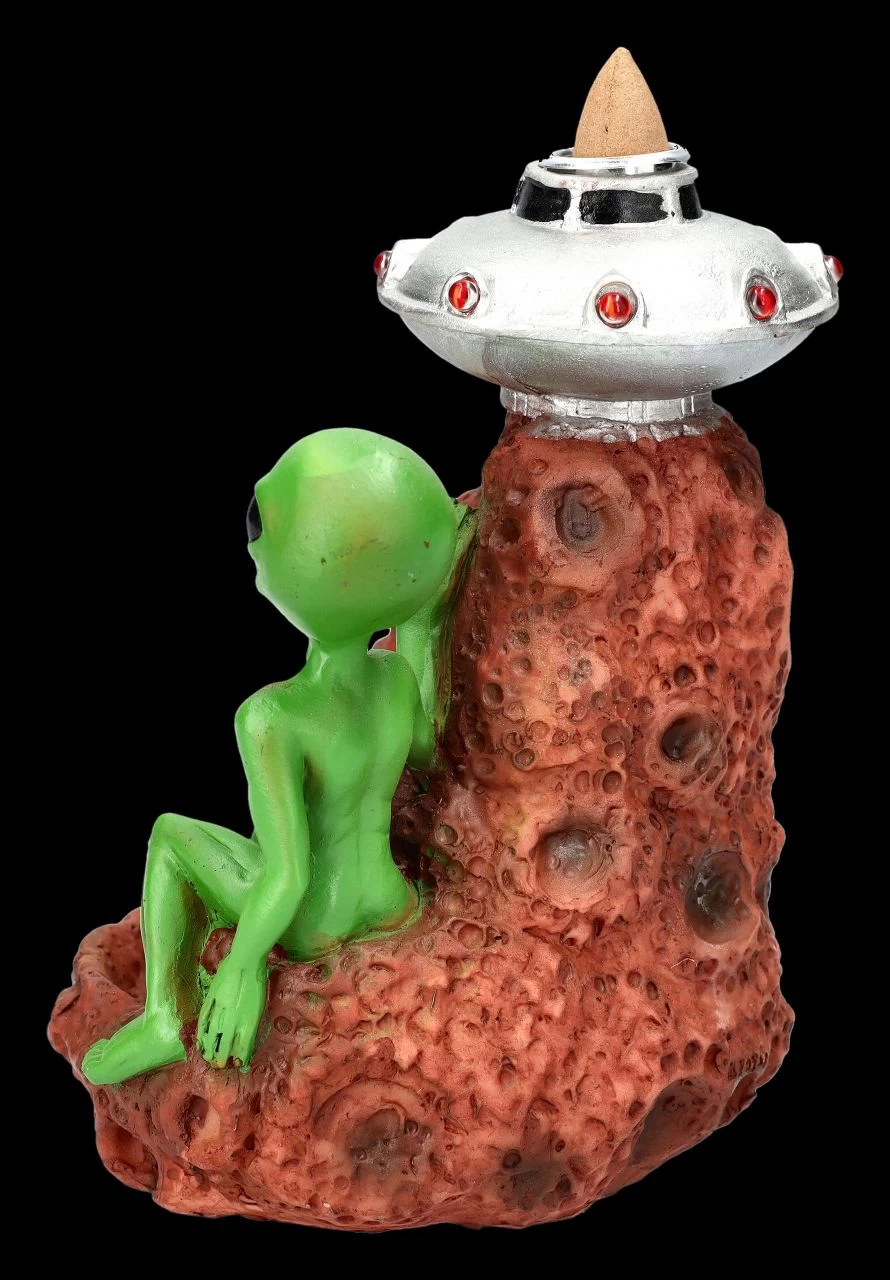 Backflow Räucherhalter - Alien Mit Ufo 3 Backflow Räucherhalter - Alien Mit Ufo – Bild 3