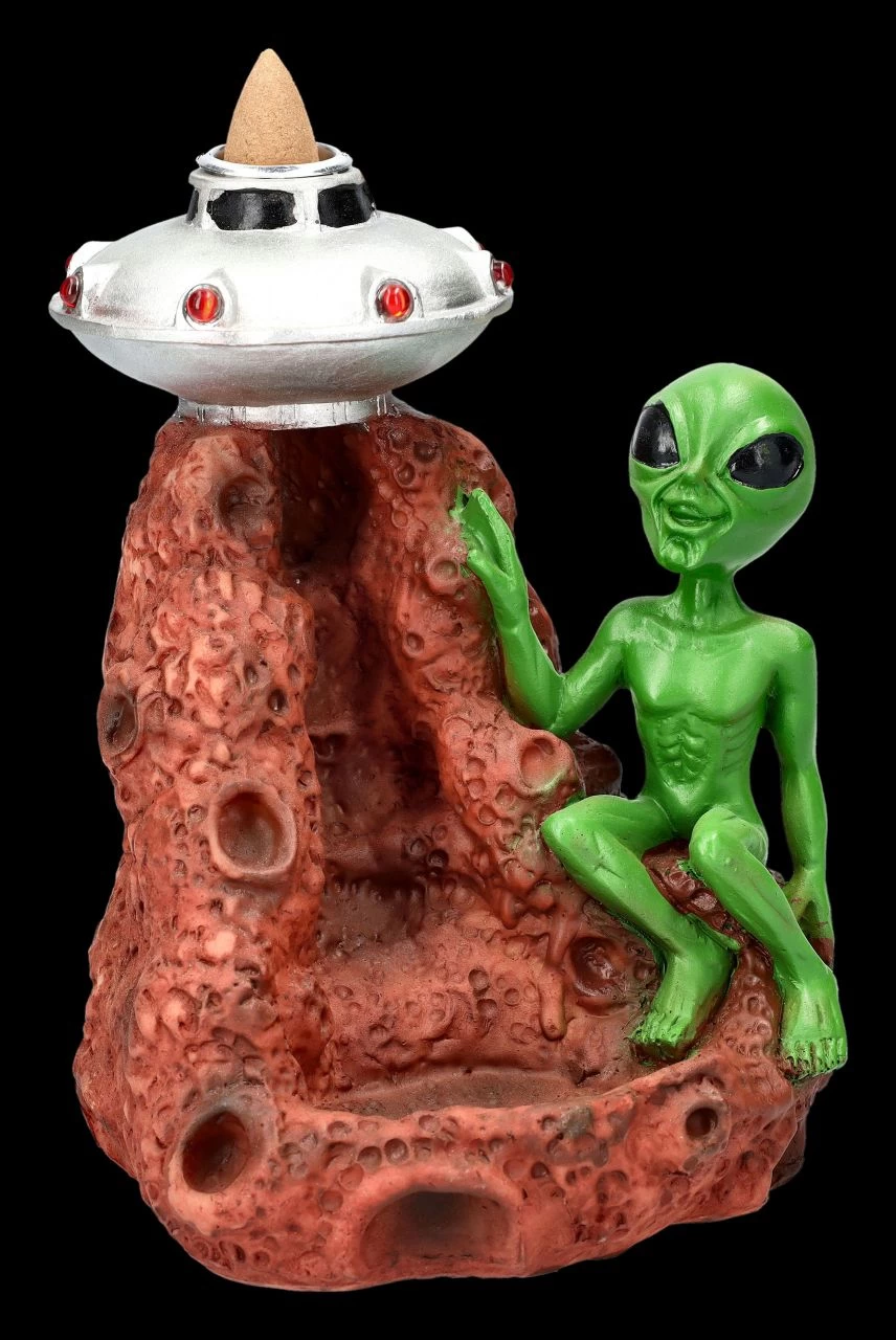 Backflow Räucherhalter - Alien Mit Ufo 2 Backflow Räucherhalter - Alien Mit Ufo – Bild 2