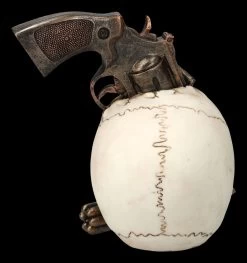 Totenkopf Mit Revolver -Modell Und Figurengeschäft 2D FS24035 Totenkopf mit Revolver 3 1280x1280