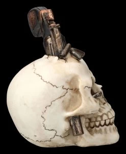 Totenkopf Mit Revolver -Modell Und Figurengeschäft 2D FS24035 Totenkopf mit Revolver 4 1280x1280