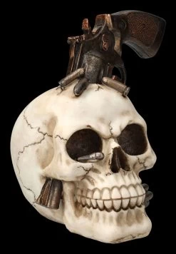 Totenkopf Mit Revolver -Modell Und Figurengeschäft 2D FS24035 Totenkopf mit Revolver 5 1280x1280