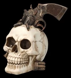 Totenkopf Mit Revolver